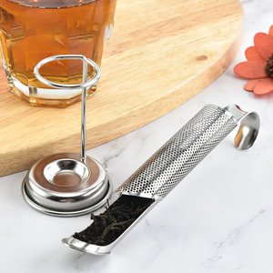 En gros DD2474 Infuseur à thé en acier inoxydable de qualité alimentaire à mailles fines, filtre à tasse suspendu pour thé en vrac - Product Image 6