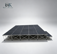 Plateforme de scène portable en aluminium de haute qualité et économique pour mariages et spectacles musicaux, utilisation intérieure/extérieure