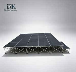 Plateforme de scène portable en aluminium de haute qualité et économique pour mariages et spectacles musicaux, utilisation intérieure/extérieure - Product Image 1