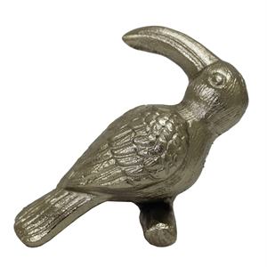 Table de bureau en laiton brut plaqué, métallique, décoration pour la maison, Sculpture d'oiseaux Toucan - Product Image 1