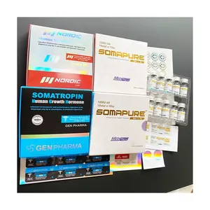 Pharma-embalaje con impresión personalizada, etiquetas y caja de frascos de 10x2ml