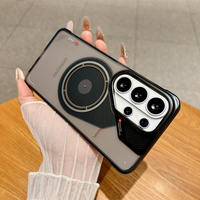 Coque de téléphone translucide givrée IMD style Mecha en gros pour Samsung S24 S25 S26 Ultra, compatible avec la charge magnétique, antichoc