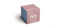 Elemen Nb 99.95% murni koleksi batang logam Niobium-layak Niobium Cube sangat baik untuk koleksi/produk logam kubus