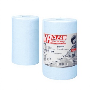Rollo de Paños de Limpieza para Grasa de Cocina Krclean, 25x30cm, Papel Azul Multiusos, para Manchas de Aceite en Estufas y Encimeras, 150 Hojas - Product Image 1