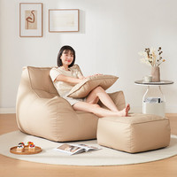 Pouf d'intérieur en cuir durable, nouveau style, canapé simple, pouf avec design traditionnel, housse imperméable