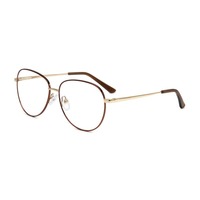Bingkai Kacamata Logam Retro Fashion untuk Pria, Anti Cahaya Biru, Kacamata Optik, Kotak Kacamata Tahan Lama, Cocok Semua Bentuk Wajah, Pengiriman Cepat