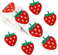 Étiquettes adhésives autocollantes colorées pour fruits, scellage laser, imperméables, découpées à la forme, rondes, personnalisées, en papier kraft résistant