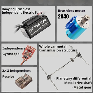 HBX 3100A <span class=keywords><strong>UDR</strong></span> 1/16 2.4G 4WD 45 km/h Brushless RC per auto fuoristrada fuoristrada per autocarro per veicoli ad alta velocità - Product Image 3