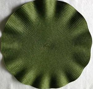 Round Braided Placemats 12.6Inch Round Table Placemats Heat Resistant Washable Grey Round Place Mats For Weddings Housewarming