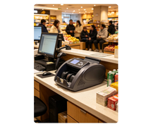 Machine de comptage de billets H-1100T, UV IR MG, compteur de billets multi-devises, CE RoHS, équipement de comptage de monnaie pour bureau et banque