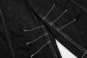Wholesale Custom Denim Shorts Light Wash Summer Casual Breathable Baggy Straight Loose Short Pants with <b>Button</b> for Men <b>Jeans</b> - Product Image 6