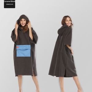 Toalla <span class=keywords><strong>Poncho</strong></span> de Microfibra Ligera para Playa y <span class=keywords><strong>Surf</strong></span> para Adultos, con Bolsillo Delantero, Secado Rápido, para Buceo, Natación y Cambio de Ropa - Product Image 6