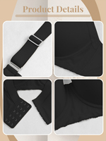 Soutien-gorge push-up sans couture et lisse pour femme, avec armatures, anti-affaissement, bretelles larges réglables, tailles UE/US, vente en gros