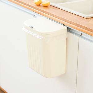 <span class=keywords><strong>Cubo</strong></span> de <span class=keywords><strong>basura</strong></span> de plástico montado en la pared con función colgante, encimera de compost de cocina, <span class=keywords><strong>cubo</strong></span> de <span class=keywords><strong>basura</strong></span>, tapa de <span class=keywords><strong>basura</strong></span> pequeña para uso en el baño - Product Image 6