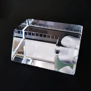Пользовательский Лазерный Процесс гравировки акриловый прозрачный гравировальный акриловый блок