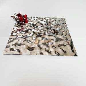 EX813 Architectural Grade Water Ripple Stainless Steel <b>Sheet</b> for Interior Feature Wall Projects - Product Image 2