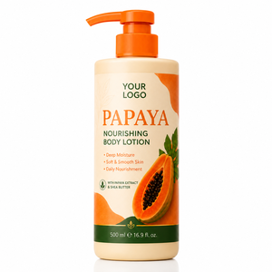 Loción Corporal Hidratante y Nutritiva de Moda, Repara la Piel Seca, Agrietada y Descamada, Fórmula con Manteca de Karité y Papaya, Loción Corporal de Papaya - Product Image 2