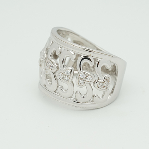 Anillo Vintage de Oro de 18K con Corazón en Espiral de 0.243ct, Exquisito, para Aniversario ROMANTIQUE - Product Image 5