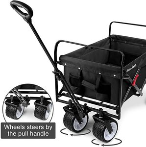 <span class=keywords><strong>Chariot</strong></span> de plage de camping pliable à quatre roues OEM Chariots à sable à grandes roues/Chariots de plage pliables pour chariots à main - Product Image 3