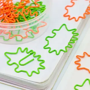 Colorful Office Decoration Shaped Paperclip Bookmarks Hedgehogs Animal Innovation Paper Clips in Box