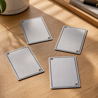 Plaque signalétique en aluminium découpée au laser avec logo personnalisé de haute qualité pour porte de chambre d'hôtel, plaques signalétiques industrielles