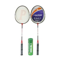 Ensemble de raquettes de badminton en alliage d'aluminium léger Adult Proyoung PRO-316 pour un contrôle optimal du volant