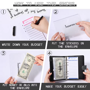 New Bán buôn máy tính xách tay 6 Nhẫn xoắn ốc kinh doanh kế hoạch làm việc chương trình nghị sự Ngân Sách chất kết dính Holographic màu PU da Bìa A5 A6 chất kết dính - Product Image 2