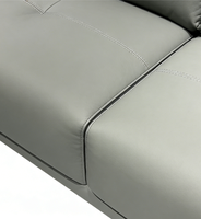 Canapé modulaire élégant en cuir PU de style italien |   Meubles commerciaux sur mesure pour bureau, villa, salon - Confortables