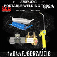 Bouteille d'acétylène portable AZF-4 Oxobridge 4L/10L pour climatisation et réfrigération, avec valve de chalumeau souffleur plaqué cuivre pour applications automobiles