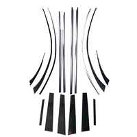 Garniture de vitre latérale chromée de luxe moderne pour Mercedes-Benz Classe S W221 à W222 W223, accessoires extérieurs, garniture de vitre chromée pour voiture