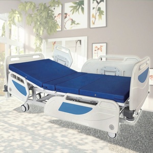 Lit d'hôpital manuel pliable et réglable en métal à 2 fonctions, de haute qualité, vente en gros d'usine, garantie de 2 ans pour usage en <span class=keywords><strong>clinique</strong></span> et hôpital - Product Image 3