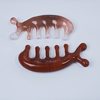 Masseur de cuir chevelu personnalisé en forme de dauphin, peigne Gua Sha, fonction musicale pour la croissance des cheveux, soulagement du stress, matériau en résine, logo personnalisé, spa à domicile