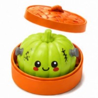 Jouets Squishy Halloween 2026 en forme de boulette et de citrouille créatifs, en TPR, anti-stress et sensoriels
