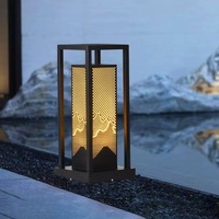 Nouvelle lampe de jardin de style chinois pour villas, lampes LED d'extérieur pour parterres de fleurs, éclairages paysagers distinctifs, lampes de cour