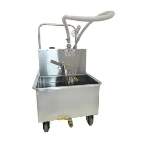 Commerciële Keuken Apparaat Machine Keuken Oliefilter Kar Met 4 Zwenkwielen Voor Friteuse