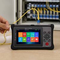 Probador de Fibra Óptica Portátil Multifunción Inteligente Mini OTDR de 4 Puertos 1310/1550nm OTDR OPM VFL Prueba de Cable RJ45 Mantenimiento FTTH