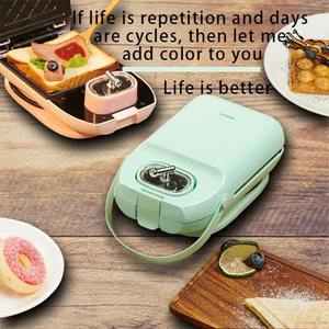 Máquina para Hacer Sándwiches Multifuncional Portátil 5 en 1 con Enchufe del Reino Unido, Tostadora Eléctrica para el Hogar, Máquina para Hacer Waffles y Desayunos con Asa y Temporizador - Product Image 2