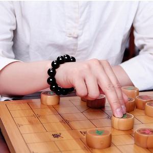 หยกธรรมชาติทรงกลม สร้อยข้อมือหยกดำ UNISEX ทันสมัยมีสไตล์ ของขวัญพร้อมใบรับรองการประเมินราคา C272 - Product Image 5
