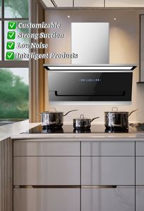 Campana Extractora Eléctrica Inteligente de 900mm para <span class=keywords><strong>Cocina</strong></span> <span class=keywords><strong>con</strong></span> Chimenea, <span class=keywords><strong>Extractor</strong></span> de Humo para <span class=keywords><strong>Cocina</strong></span> - Product Image 2