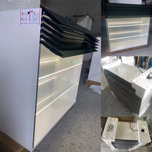 Armoire <span class=keywords><strong>de</strong></span> <span class=keywords><strong>cuisine</strong></span> murale relevable en verre <span class=keywords><strong>avec</strong></span> volets intelligents et système <span class=keywords><strong>de</strong></span> rangement à volets roulants - Product Image 6