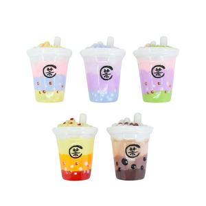 Breloques en résine en forme de bouteille de boisson sucrée et de tasse, cabochons à dos plat pour la décoration DIY de pinces à cheveux et de coques de téléphone portable - Product Image 6