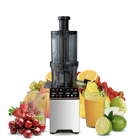 Extracteur de jus lent à pression à froid personnalisé de 5,11 pouces à large ouverture, haute teneur en jus, à mâcher lentement, électrique, 350 ml, pour usage hôtelier