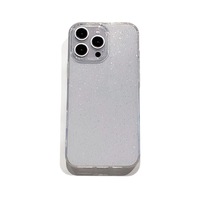 Coque de téléphone composite PC en gros, design pailleté blanc pour iPhone 11 12 13 14 15 16 17 Pro Max