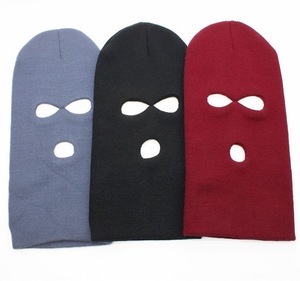 Gorro de Punto Personalizado al por Mayor con 3 Agujeros, Gorro Balaclava con Logotipo Personalizado - Product Image 4