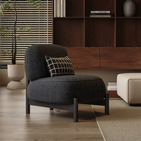 Fauteuil simple moderne de style italien, fauteuil de salon, fauteuil inclinable design, fauteuil de relaxation, fauteuil en tissu de luxe léger, canapé pour la maison