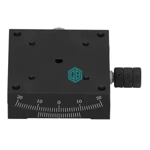 HXV-A60 tuyến tính giai đoạn goniometer Worm dovetail tinh chỉnh hướng dẫn sử dụng nền tảng tuyến tính di chuyển các bộ phận trượt bảng 60x60mm