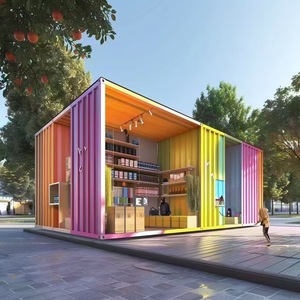 บาร์คอนเทนเนอร์สำเร็จรูปแบบกำหนดเอง ร้านอาหารและคาเฟ่ ร้านชานม บ้านเคลื่อนที่คอนเทนเนอร์ - Product Image 1