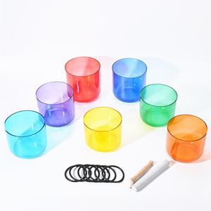 Cuenco de Canto de cristal de color claro, 7 Chakras sintonizadas, conjunto de cuarzo, Alchemy, cuenco curativo de sonido, venta al por mayor, éxito, <span class=keywords><strong>432</strong></span> <span class=keywords><strong>Hz</strong></span> - Product Image 2