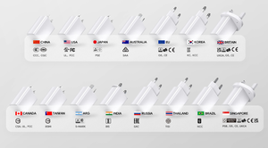 Caricatore da Parete USB 5V 1A 2A 3A, Adattatore di Alimentazione a Porta Singola CA con Spine CE FCC UL RoHS per USA EU UK CN KR India AU BR JP TW RU ARG - Product Image 4