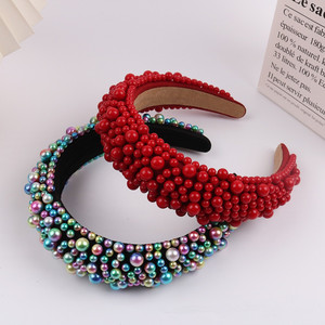 Cerchietto con Perle all'Ingrosso, Accessorio per Capelli di Lusso con Fermaglio per Donne e Ragazze, per Matrimoni e Feste - Product Image 3